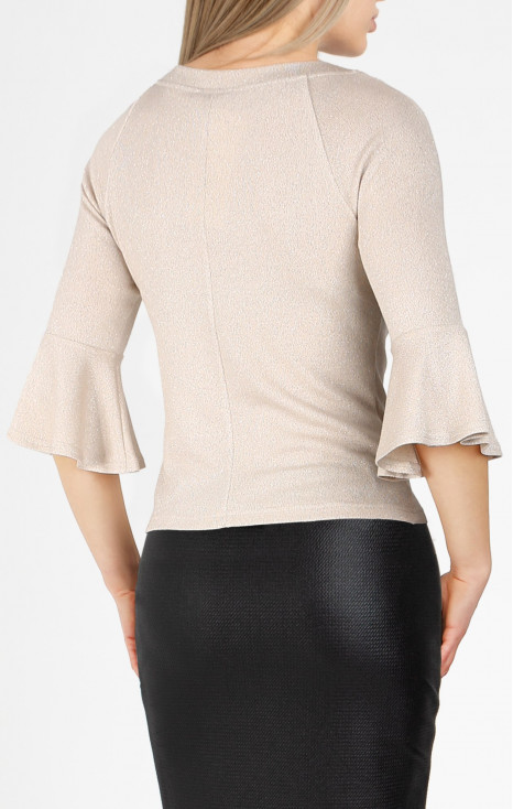 Soft Jersey Top in White Sand colour