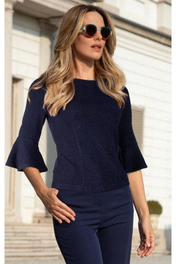 Soft Jersey Top in Blue