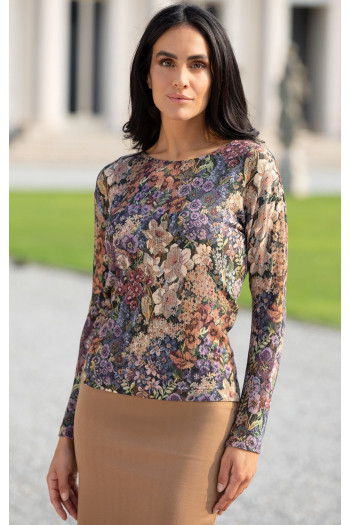 Long Sleeve Top with Floral print