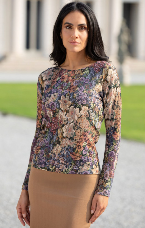 Long Sleeve Top with Floral print