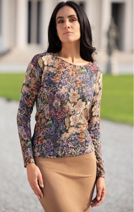 Long Sleeve Top with Floral print [1]