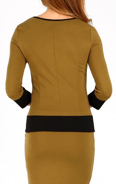 Blouse made of firm fabric in Bronze Mist color