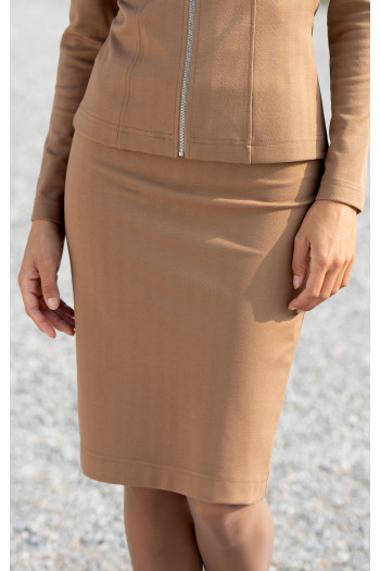 Pencil Skirt – Toffee Herringbone