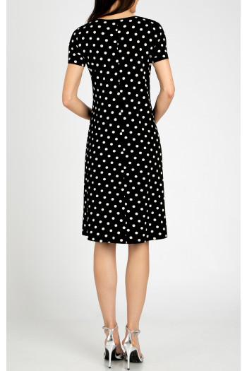 Dress made from luxurious heavy jersey in a Polka Dots pattern [1]