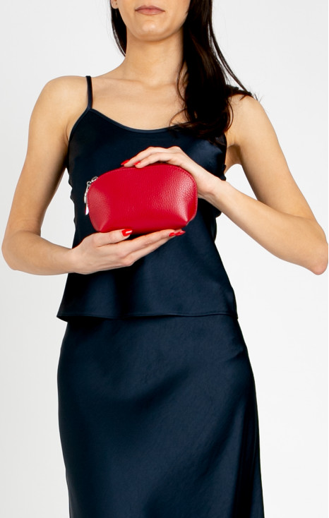 Makeup Bag in Garnet Red colour