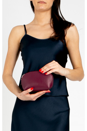 Makeup Bag in Wine Red colour