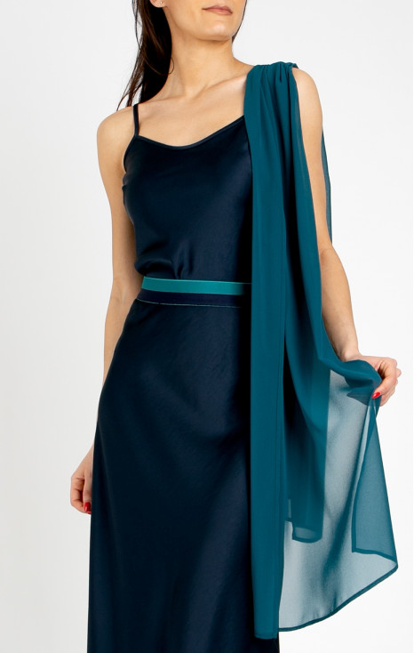 Lightweight scarf in Pacific colour