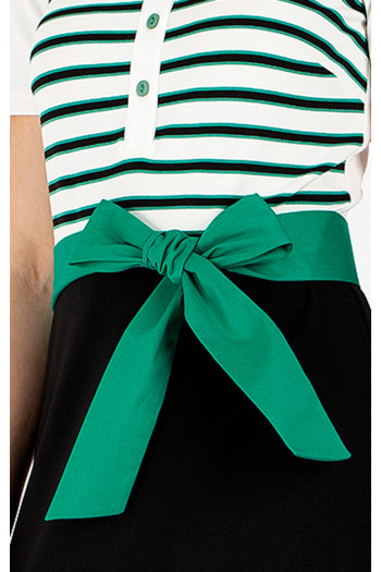 Cotton Tie Belt - Botanical Green