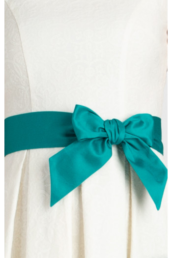 Cotton Tie Belt – Teal Blue