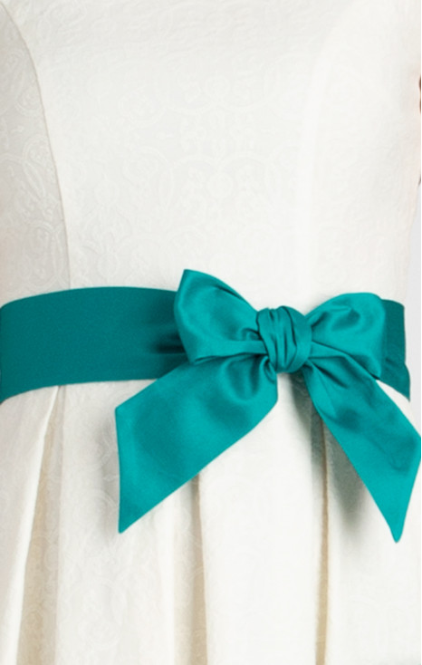Cotton Tie Belt &ndash; Teal Blue