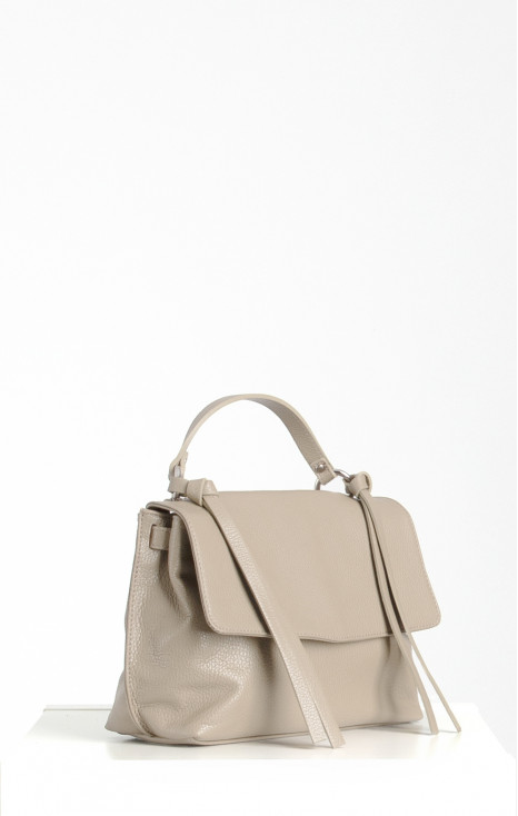 Daphne Leather Bag – Soft Beige