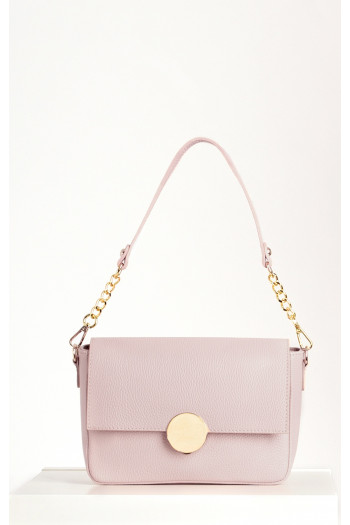 Daphne Leather Bag – Violet Ice Pearl Button