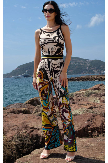 Jersey Cami Top – Earth Paisley [1]
