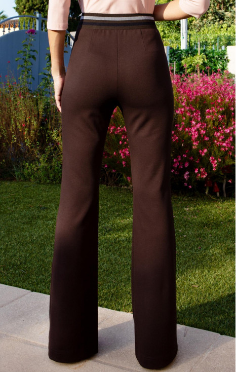 Coffee Bean Structured Jersey Trousers [1]