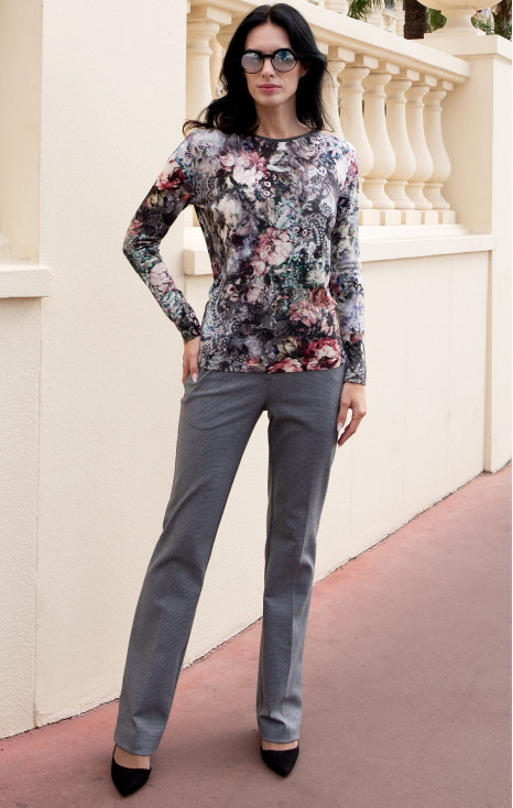 Lace Garden Jersey Blouse