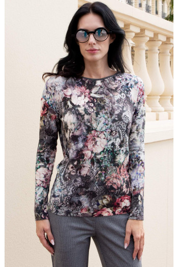 Lace Garden Jersey Blouse [1]
